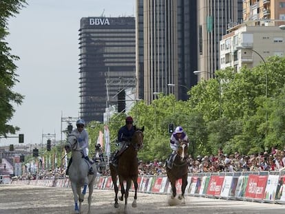 Carreras de caballos en La Castellana. 