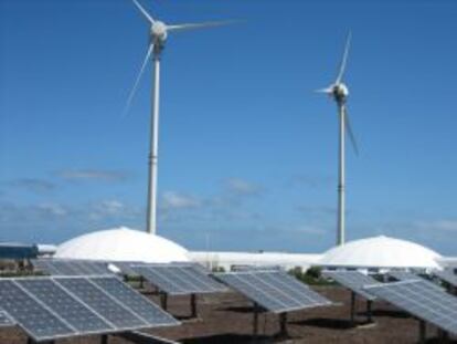 Parque de energ&iacute;as renovables.