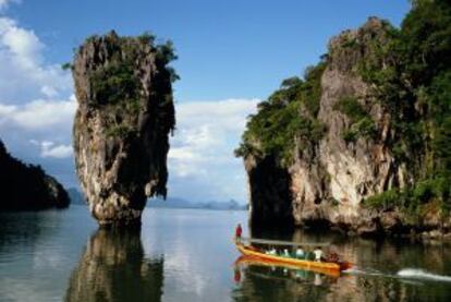 Bahía de Phang Nga, en Tailandia.