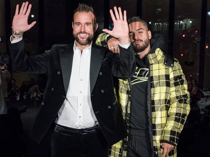 Philipp Plein al final de su polémico desfile.