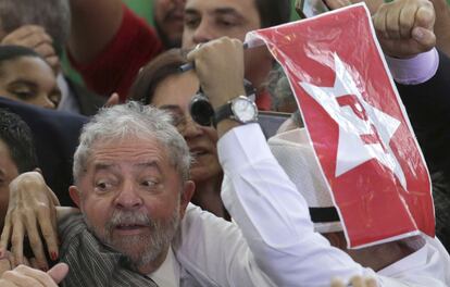 Lula na cerimônia de sua posse, em Brasília.