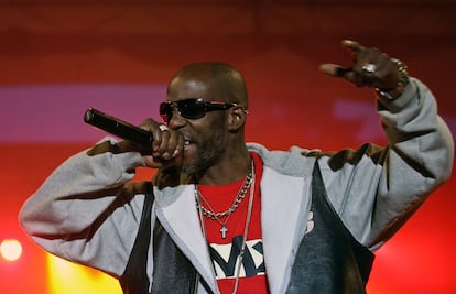 DMX durante um show em Varsóvia em 2014.