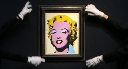 Retrato de Marilyn Monroe por Andy Warhol.