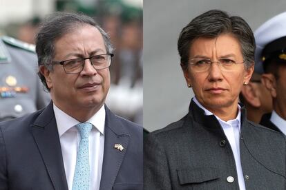 Gustavo Petro y Claudia López.