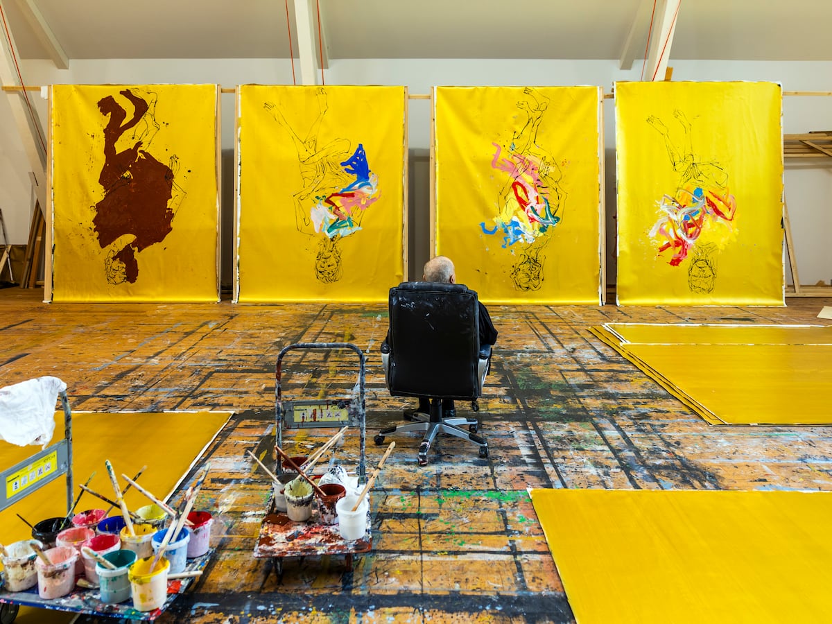 Arte y confesiones en el estudio de Georg Baselitz: “Para mí, lo correcto es lo insensato”