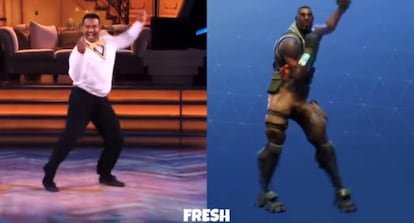 Uno de los paises de baile que ofrece el videojuego Fortnite.