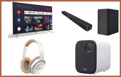 Una selección de 10 productos a precios bajos con los que lograr un auténtico 'Home Cinema' en el salón de casa.