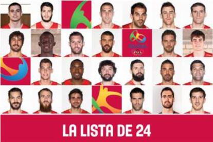 La lista de 24 elegidos por Scariolo.