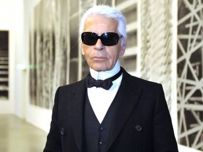 O estilista Karl Lagerfeld.