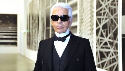 O estilista Karl Lagerfeld.