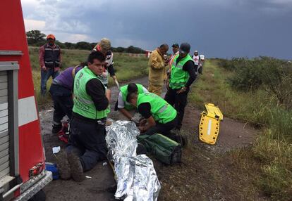 Tareas de rescate en Durango.