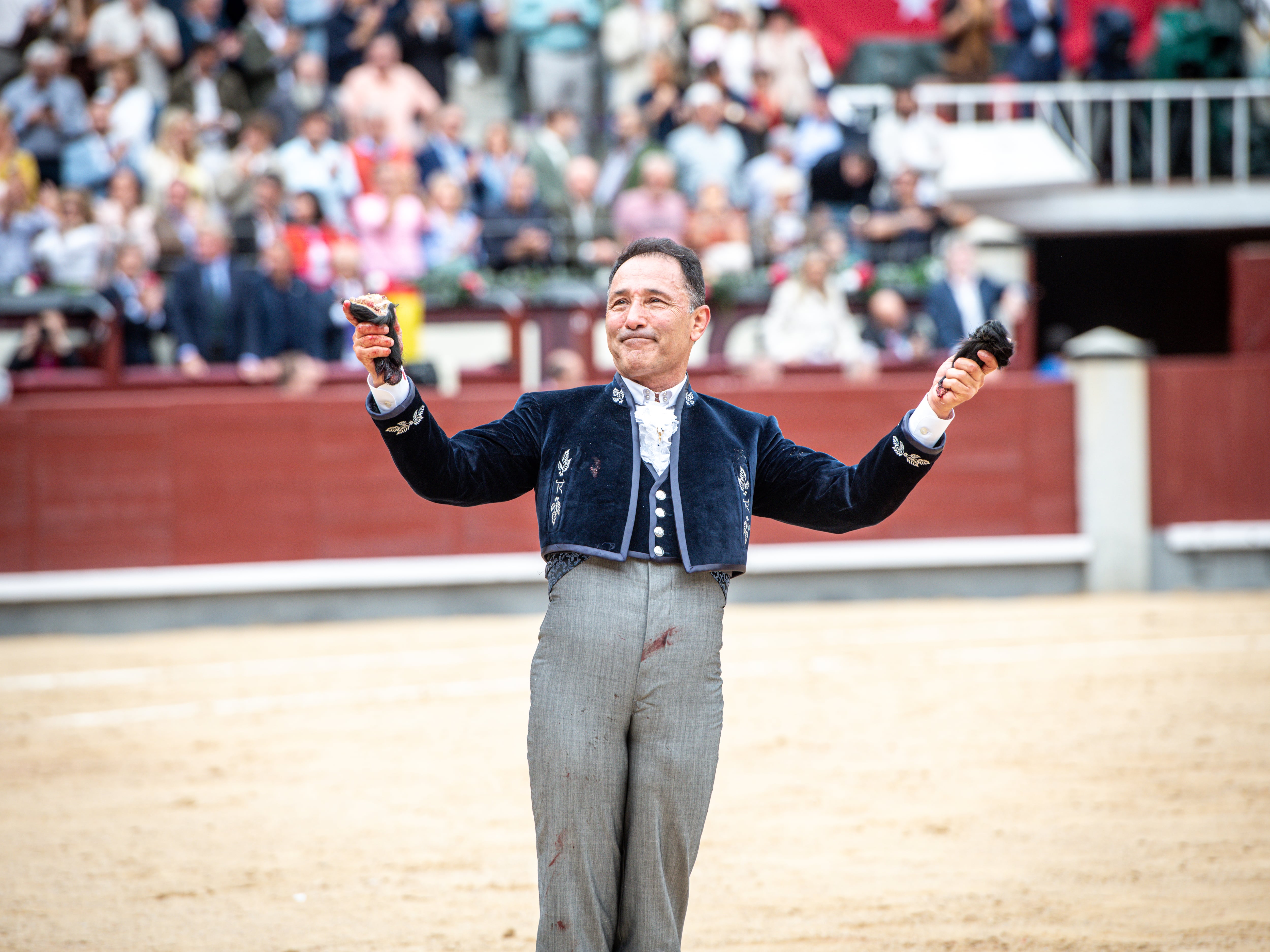 César Rincón, en el festival de homenaje a Antoñete en Las Ventas, el 12 de octubre de 2025.