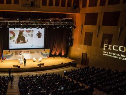 Ponencia de Jessica Federer, directora de estrategia digital de Bayer, ayer en Ficod. 