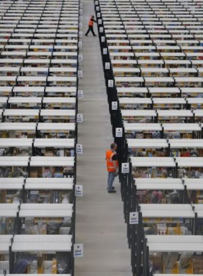 Almacenes de Amazon en Rugeley, en el centro de Inglaterra.