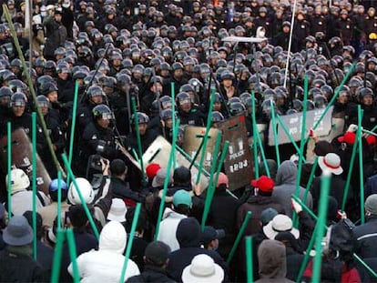 Protestas en Busan