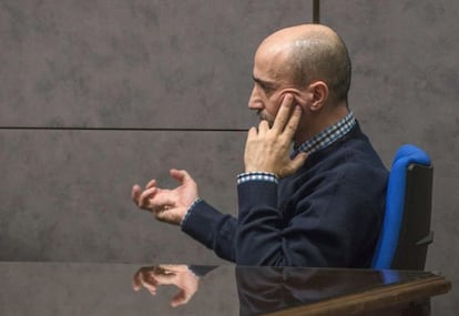 Juan Carlos Aguilar, conocido como el falso monje shaolín, durante el juicio.