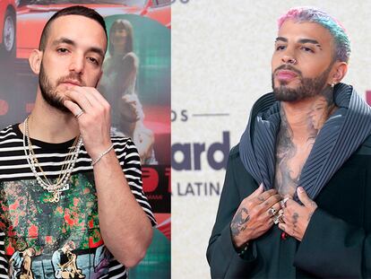 C. Tangana (a la izquierda) y Rauw Alejandro (derecha), nominados a LOS40 Music Awards.