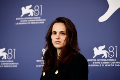 La actriz Sara Serraiocco, en el 'photocall' del festival por la película 'Vermiglio'.