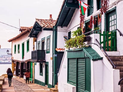 Casas en la zona de Puerto Viejo de Algorta.