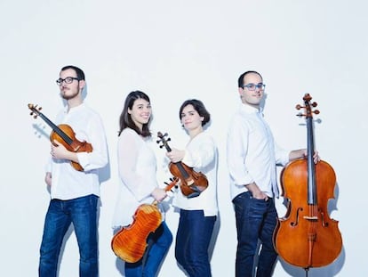 El Cosmos Quartet, una de las jóvenes formaciones del Festival de Vilabertran de este año.