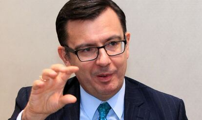 El vicepresidente del Banco Europeo de Inversiones, Rom&aacute;n Escolano, el 4 de febrero en Madrid. 