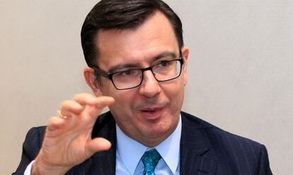 El vicepresidente del Banco Europeo de Inversiones, Román Escolano, el 4 de febrero en Madrid.