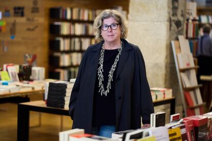 Paz Gil en su librería en Santander, el pasado lunes.