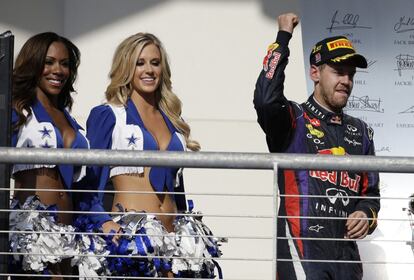 Vettel celebra su victoria