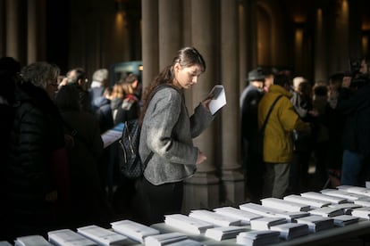 Jornada electoral en Barcelona, en una imagen de archivo.