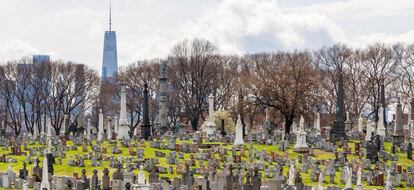 Cementerio en el barrio neoyorquino de Queens, en Estados Unidos.