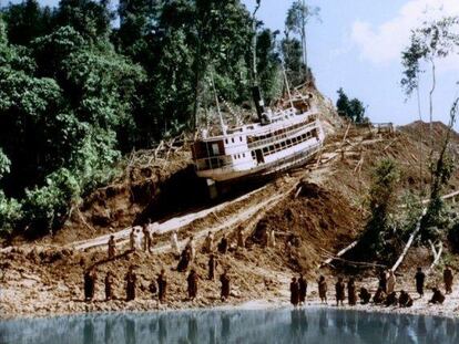 Un fotograma de 'Fitzcarraldo'.