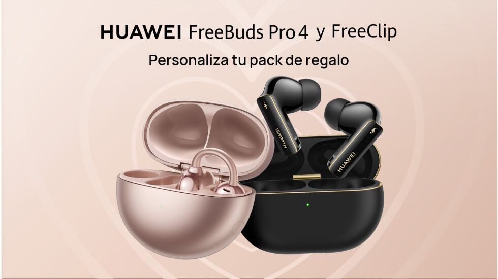 Auriculares inalámbricos Huawei FreeBuds Pro 4 y FreeClip.