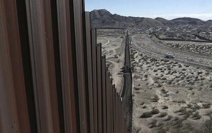 The US-Mexico border in New Mexico.