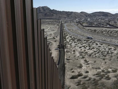 The US-Mexico border in New Mexico.