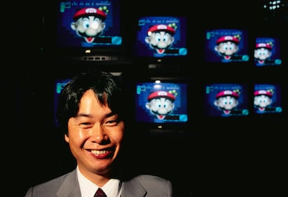 Shigeru Miyamoto, el creador de los videojuegos de Mario, en 1992.