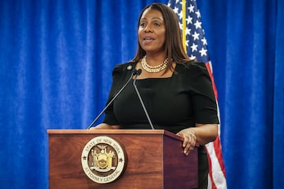 Letitia James, fiscal general de Nueva York, en febrero de 2024.