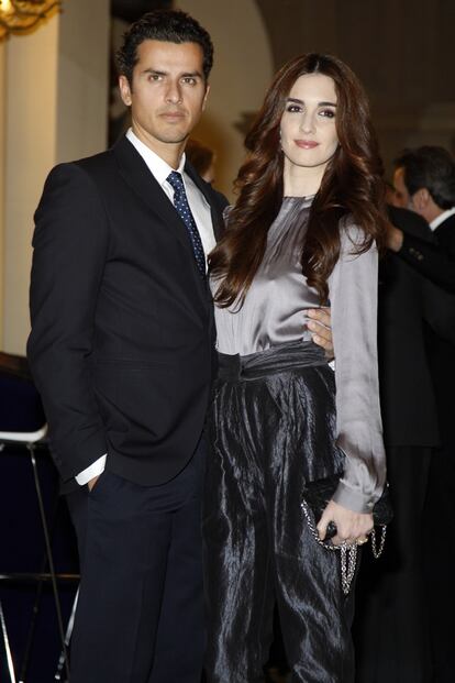 La actriz Paz Vega y su marido, Orson Salazar, en la gala de la Fundacin Rafa Nadal, el 15 de diciembre de 2011