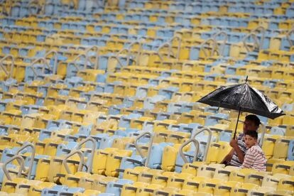 Maracaná, reformado por completo en 2014, este lunes durante el partido entre Fluminense y Ceará.