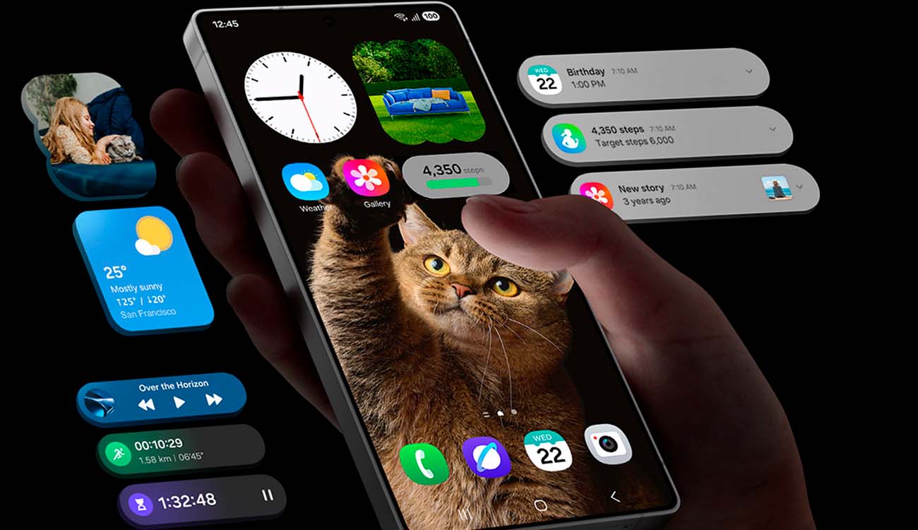 Pantalla de un teléfono Samsung Galaxy