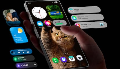 Pantalla de un teléfono Samsung Galaxy
