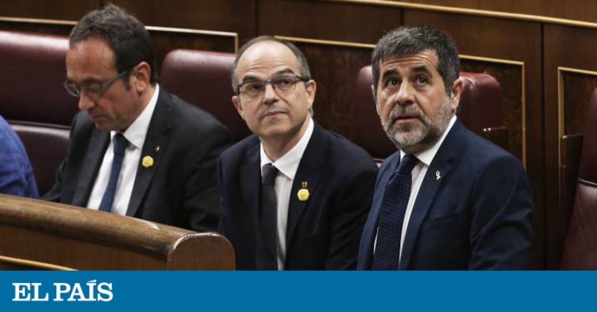 PSOE, PP y Cs suspenden a los diputados presos sin Podemos | Política ...