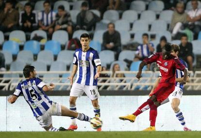 Yoda, marcando el primer gol para el Getafe.