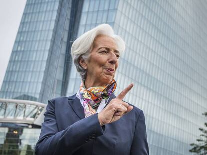 Christine Lagarde, a su llegada a la sede del Banco Central Europeo el 4 de noviembre pasado. 