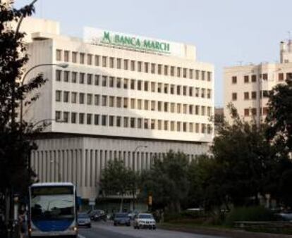 Imagen del edificio central de la Banca March en la capital balear. EFE/Archivo