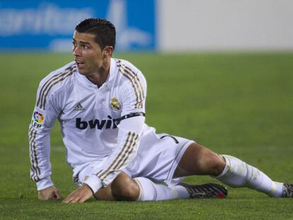 Cristiano Ronaldo, durante el partido del sábado en Mallorca.