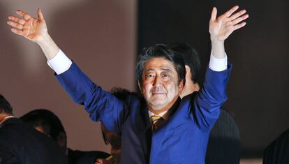 Shinzo Abe, neste s&aacute;bado.