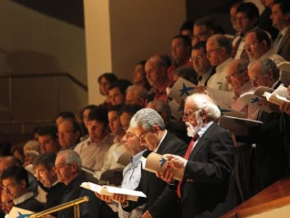Concierto participativo de 'El Mesías' de Händel, ayer en el Auditorio Nacional.
