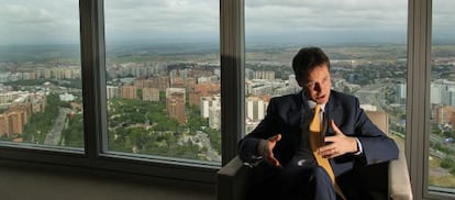 Nick Clegg durante su visita a España en junio de 2010.