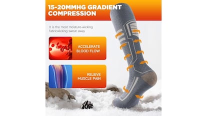 These merino wool thermal socks are ideal for winter.