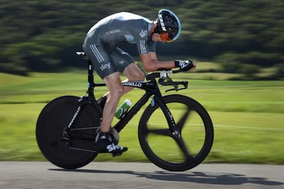 Froome, durante la novena etapa del Tour de Francia